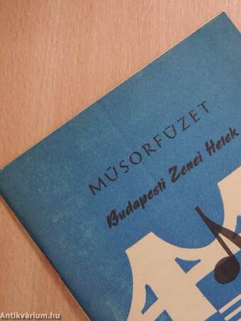 Budapesti Zenei Hetek műsorfüzet 1987/18.