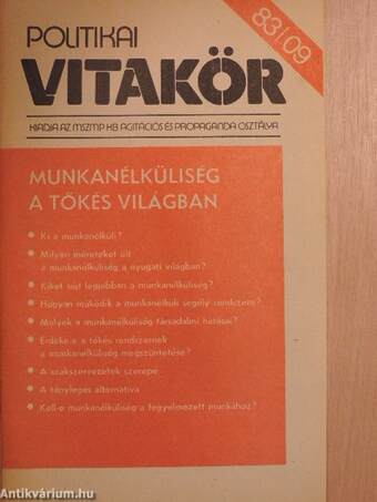 Politikai Vitakör 1983/09.