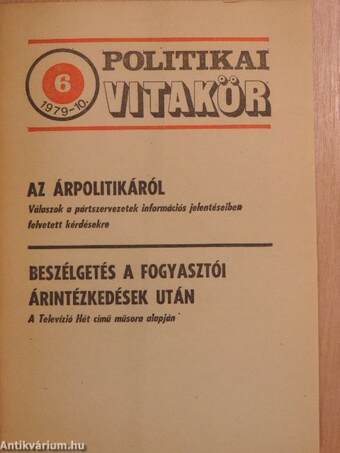 Politikai Vitakör 1979/6.