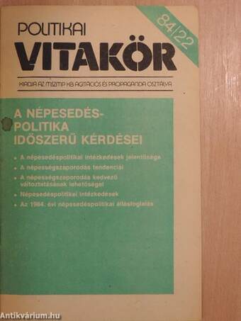 Politikai Vitakör 1984/22.