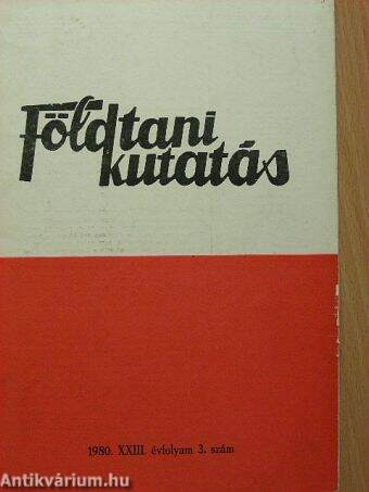 Földtani Kutatás 1980/3.