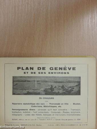 Plan de Genéve et de ses Environs