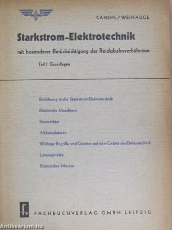 Starkstrom-Elektrotechnik I. (töredék)