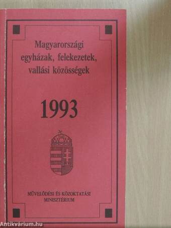 Magyarországi egyházak, felekezetek, vallási közösségek 1993