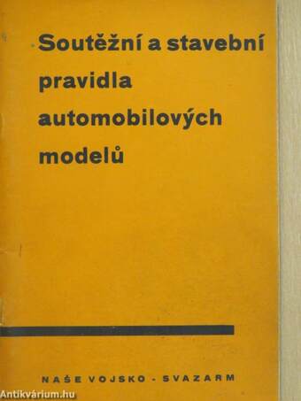 Soutěžní a stavební pravidla automobilových modelů