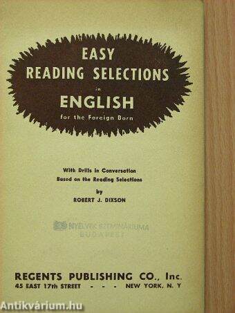 Easy Reading Selections in English