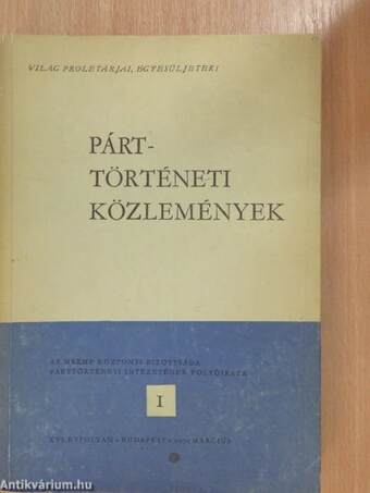 Párttörténeti Közlemények 1970. március