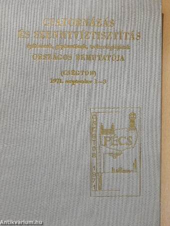 Csatornázás és szennyvíztisztítás építésének, gépészetének, technológiájának országos bemutatója