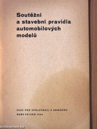 Soutěžní a stavební pravidla automobilových modelů