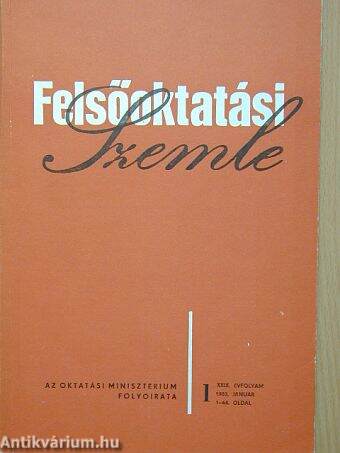 Felsőoktatási Szemle 1980. január