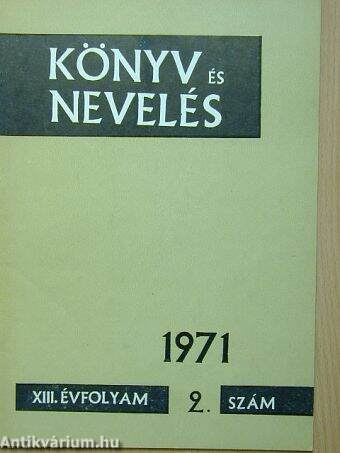 Könyv És Nevelés 1971/2.