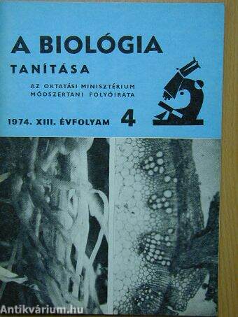 A Biológia Tanítása 1974/4