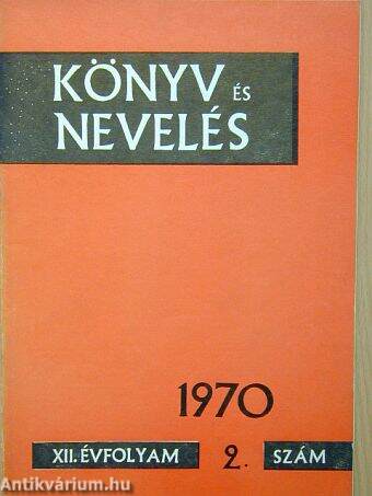 Könyv és Nevelés 1970/2.