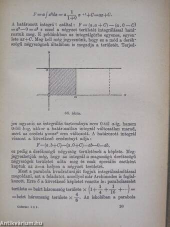 Az egyszeregytől az integrálig