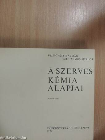 A szerves kémia alapjai