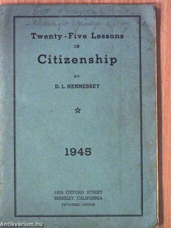 Twenty-Five Lessons in Citizenship