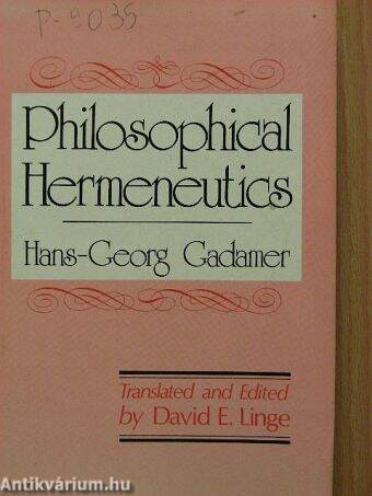 Philosophical Hermeneutics