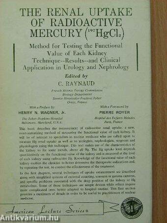 The renal uptake of radioactive mercury