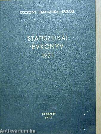 Statisztikai Évkönyv 1971