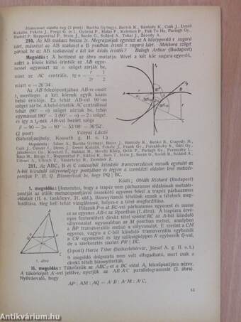 Középiskolai matematikai lapok 1955. X. kötet 1-5.