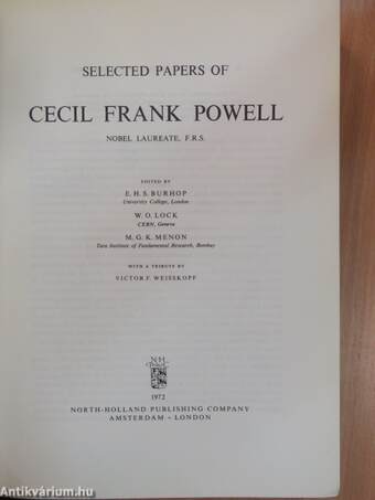 Selected Papers of Cecil Frank Powell