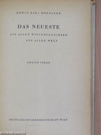 Das Neueste II.