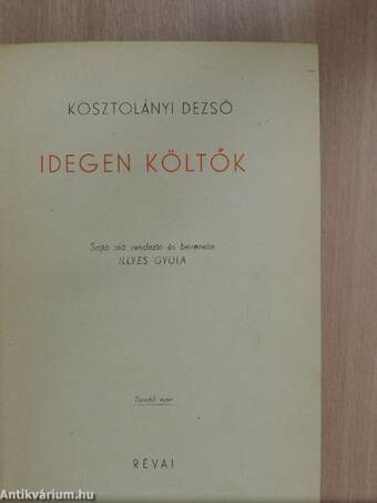 Idegen költők