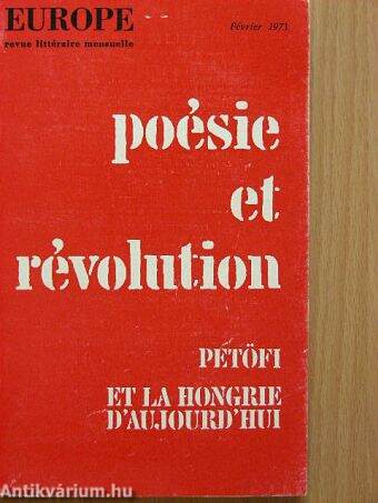 Poésie et révolution 1973. février