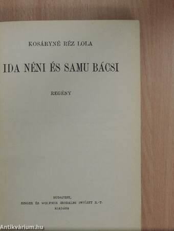 Ida néni és Samu bácsi