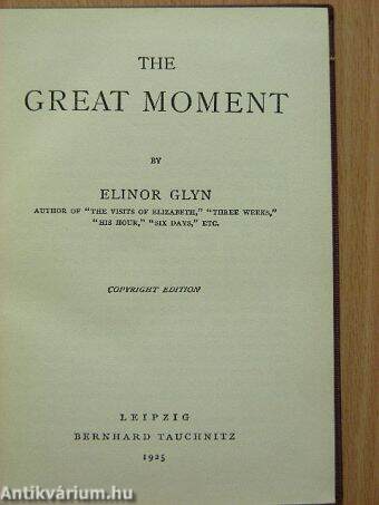 The Great Moment