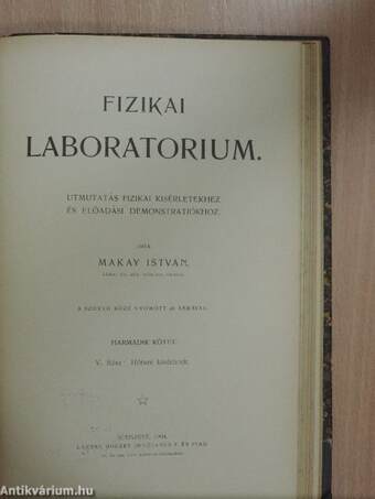 Fizikai Laboratorium I-IV.