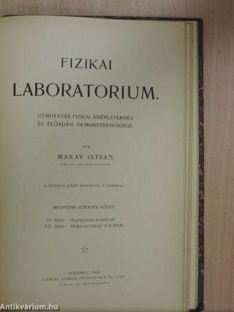 Fizikai Laboratorium I-IV.