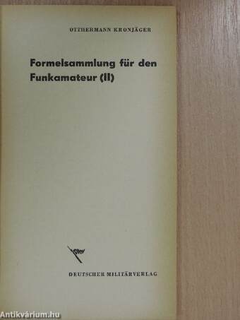 Formelsammlung für den Funkamateur (II)