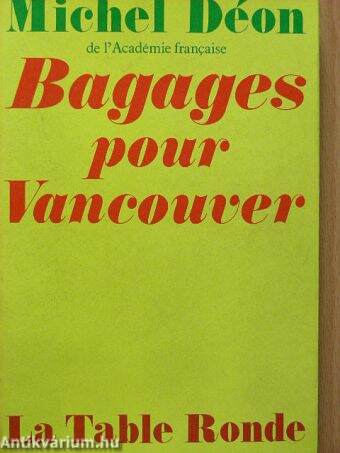 Bagages pour Vancouver