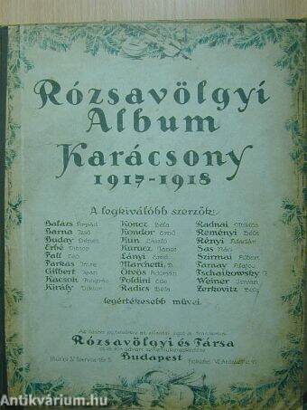 Rózsavölgyi album Karácsony 1917-1918.