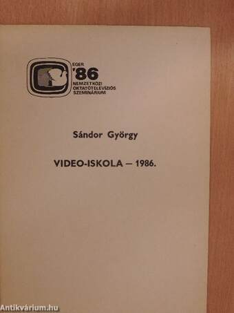 Video-iskola - 1986.