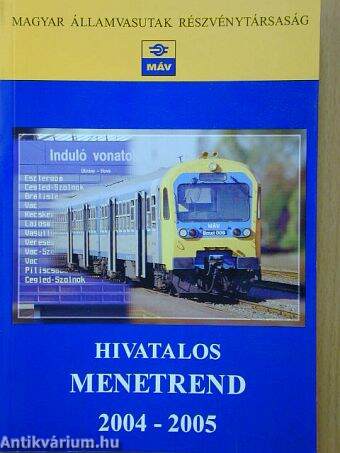 Hivatalos Menetrend 2004-2005