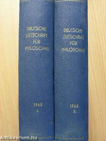 Deutsche Zeitschrift für Philosophie 1965. I-II.