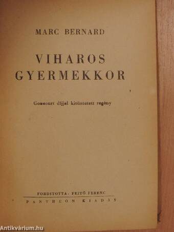 Viharos gyermekkor