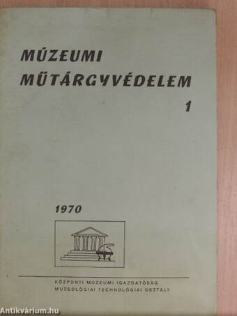 Múzeumi Műtárgyvédelem 1970/1.