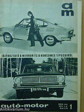 Autó-Motor 1971. (nem teljes évfolyam)