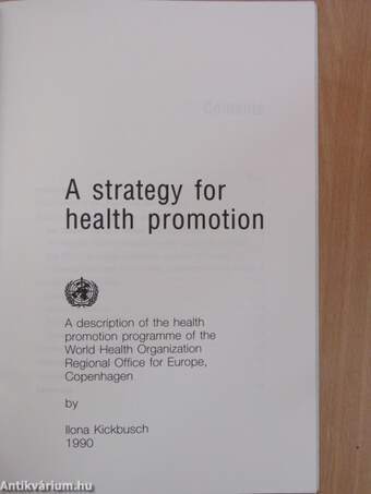 A strategy for health promotion