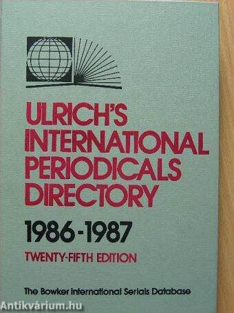Ulrich's International Periodicals Directory 1986-1987 II. (töredék)