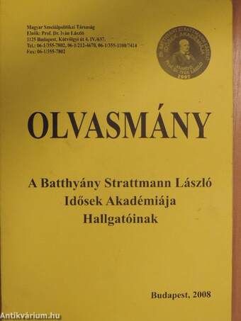 Olvasmány a Batthyány Strattmann László Idősek Akadémiája Hallgatóinak