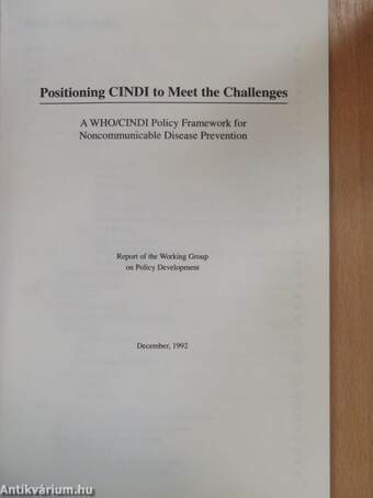 Positioning CINDI to Meet the Challenges