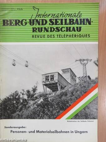 Internationale Berg- und Seilbahn-Rundschau Revue des Téléphériques I/1966 - Sonderausgabe