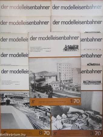 Der Modelleisenbahner 1., 3-12. 1970. (nem teljes évfolyam)