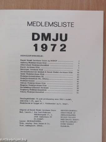 Medlemsliste DMJU 1972