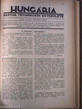 Technika 1928. (nem teljes évfolyam)