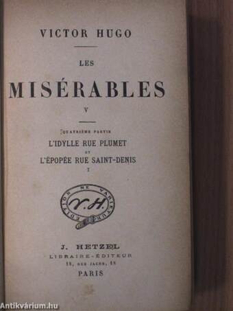 Les misérables I-VIII.